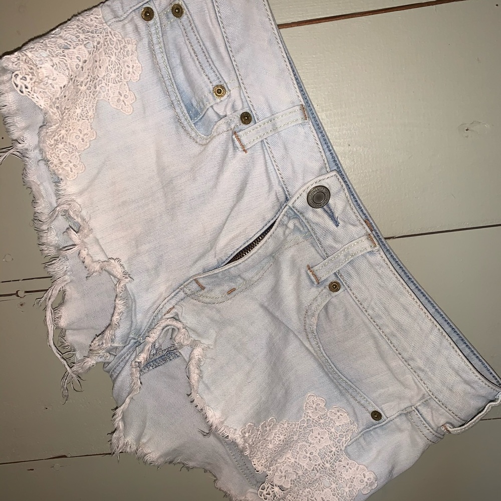 Super short cut off jean shorts